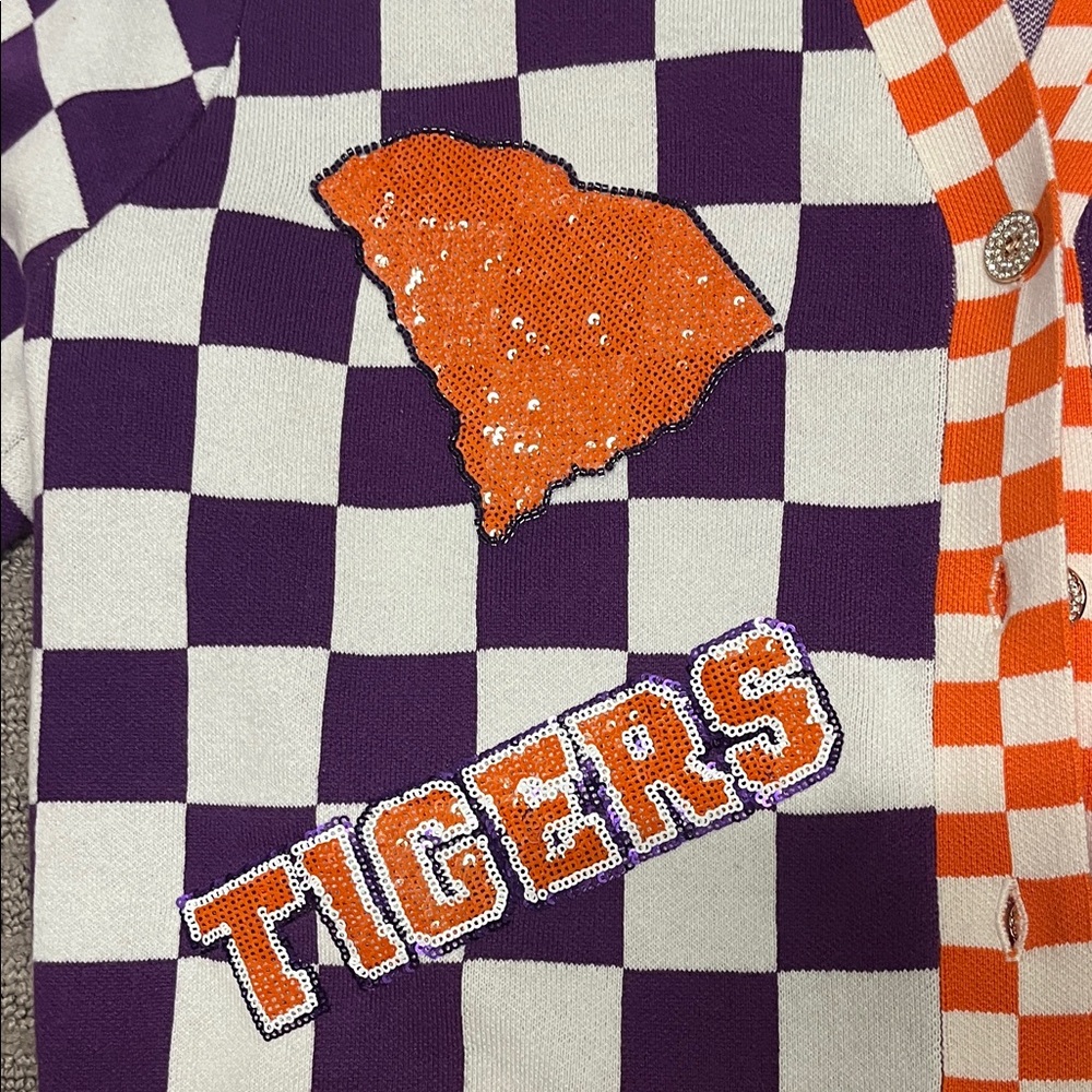 QUEEN OF SPARKLES One of a Kind Clemson set! - Picture 6 of 8
